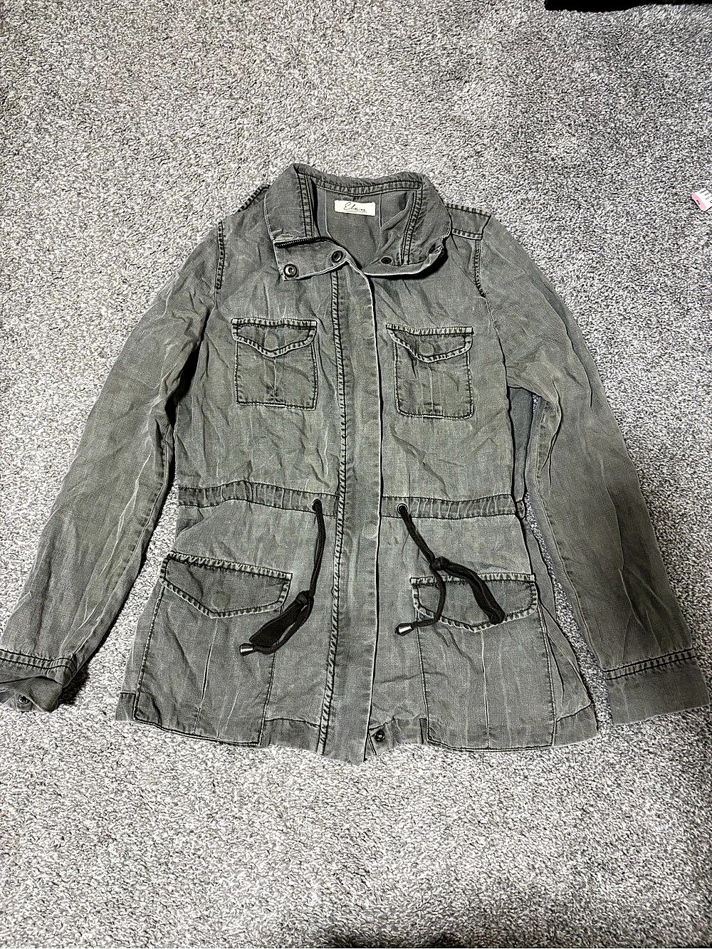 Elan Military Utility Jacket Gray
